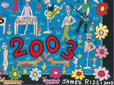 Bild des Artikels: New Pop Festival Plakat 2003 - James Rizzi - anklicken f. Zoom Bild des Artikels: New Pop Festival Plakat 2003 - James Rizzi